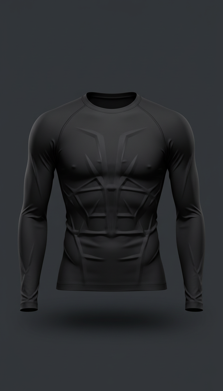 Matte Black Compression Top